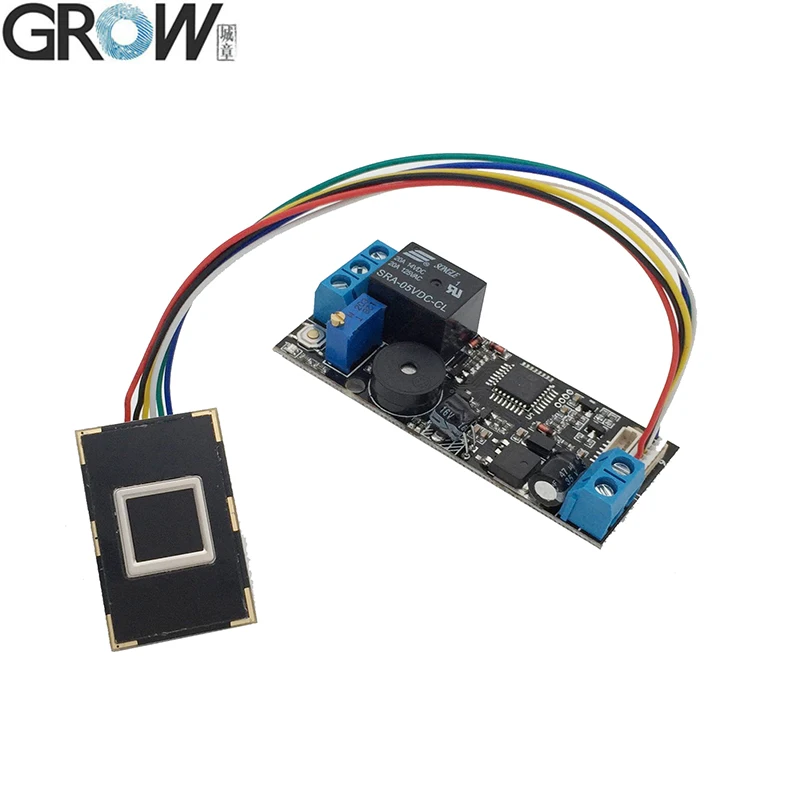 Consumo de Energia Acesso + Módulo K202 + R301t Crescer Baixo Impressão Digital Placa Controle Capacitiva R301t Dc12v