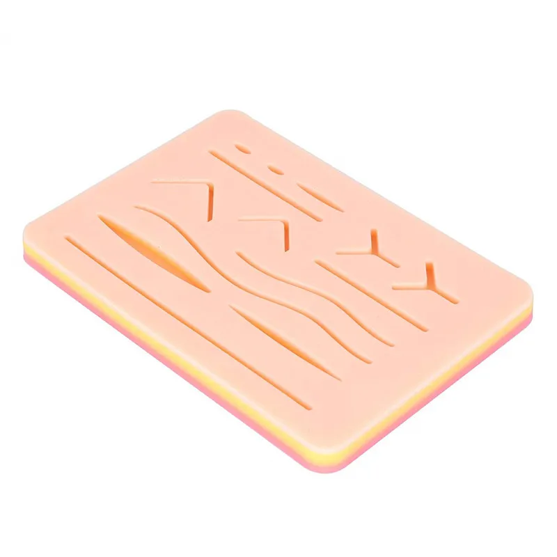 Human Traumatic Silica Gel Suture Material Skin Pad Set Medicine Practice Surgical Suture
