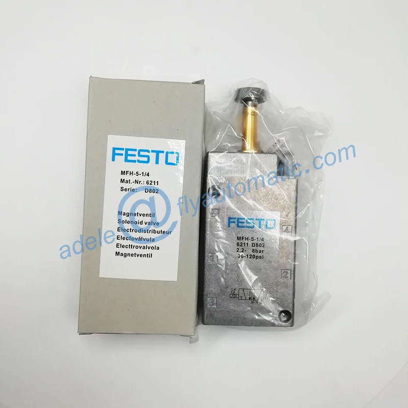 MFH 5 1/4 6211 1/8 9982 Festo 5/2 ways пневматический клапан Tiger classic электромагнитный