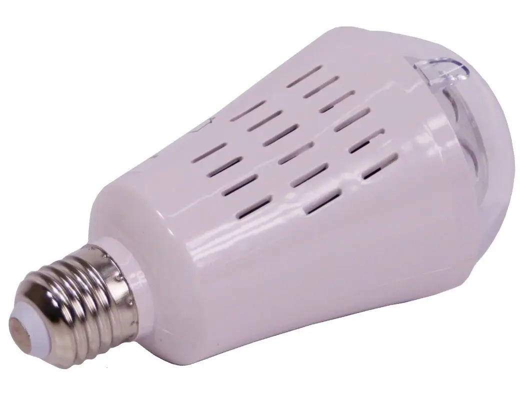 Светодинамическая лампа МАГИЯ ЦВЕТА 4 RGB LED-огня проекция на 144 м2 7.5x14.5 см цоколь Е27
