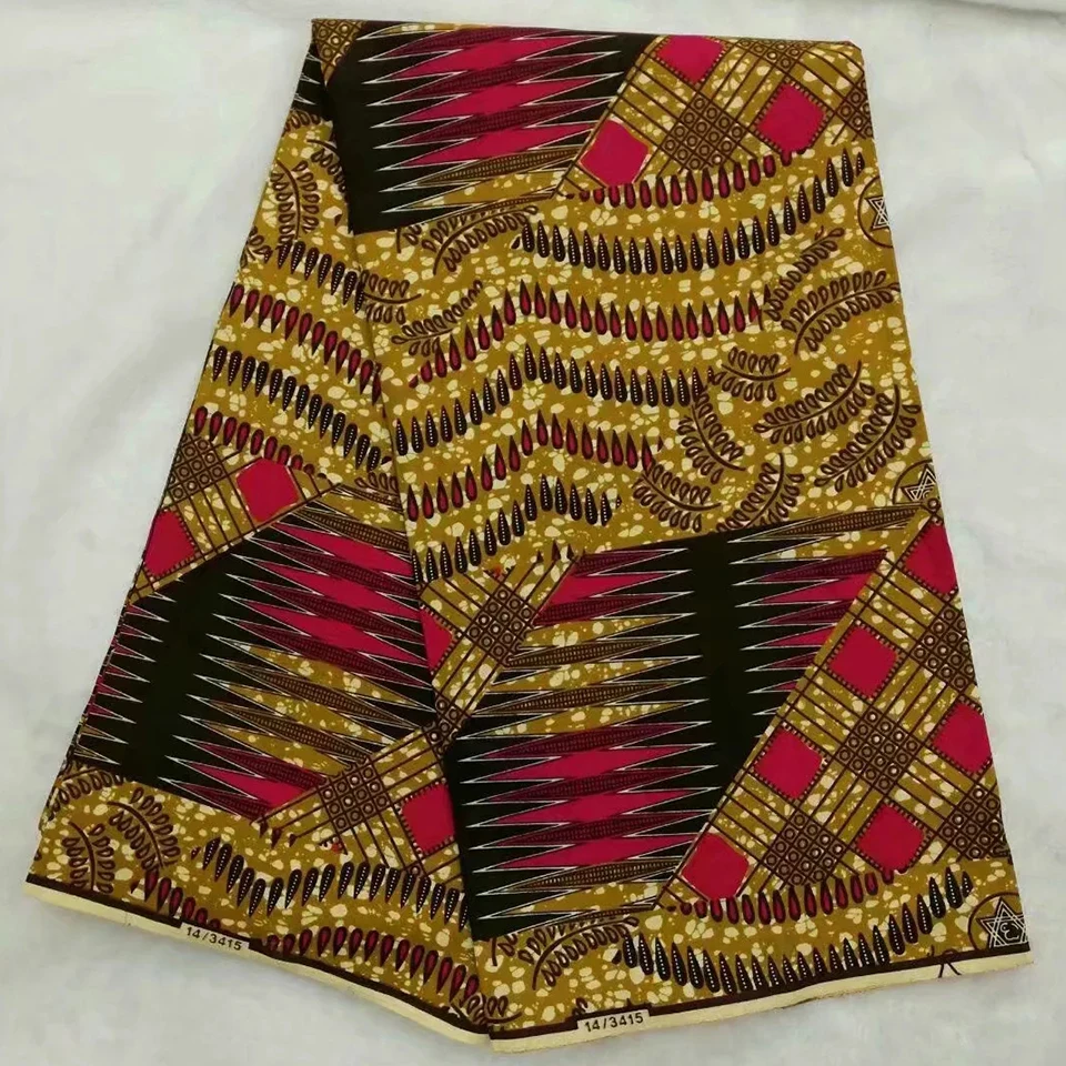 Mitex Печать Ткани Хлопчатобумажные для изготовления платьев юбки/африканские ткани Kitenge ткани африканская Pagne DF-133