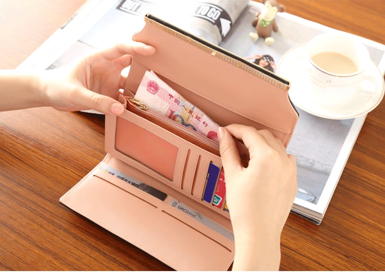 Women's Long Wallet 2020 Handbag Multi Function Card Bag Mobile Phone Bag Zero Wallet Female Wallet Women's Long Wallet 2020 Handbag Multi Function Card Bag Mobile Phone Bag Zero Wallet Female Wallet
