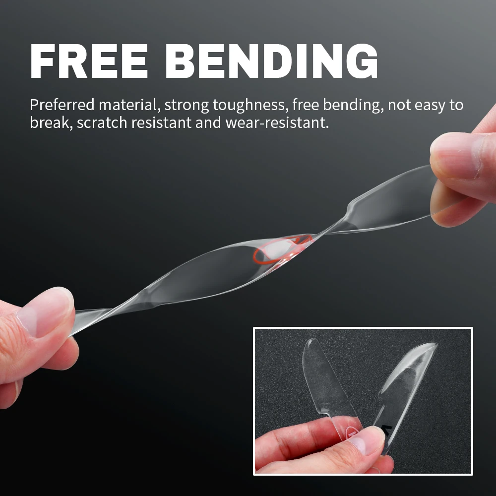 Car Acc Door Transparent Silicon Rearview Mirror Anti-collision Protection Strip Stickers For Volvo C70 C30 S80 RDESIGN T6 AWD