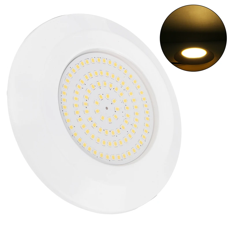 수중 수영장 조명 스파 연못 램프, 72LED, 9W, DC12V, IP68 방수, RGB 컨트롤러 지원, 직송