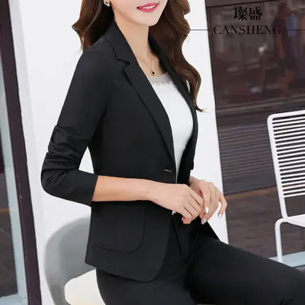 Mode kleine pak vrouwen korte sectie lente toevallige lange mouwen Slim Koreaanse Version was dun OL dames herfst trend