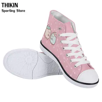 

THIKIN Kawaii Sumikkogurashi Cartoon Children's Canvas Shoes Sneakers for Girls Cute Anime Pattern Kids Casual Running Shoes