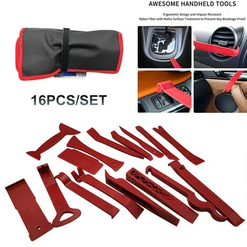 

16Pcs Auto Trim Removal Tools Kit Car Panel Dash Radio Removal Installer Pry Tools Kit