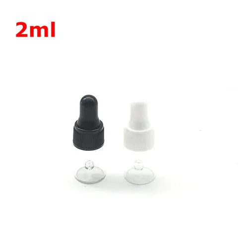 Clear With Mix Cap 1 шт. маленькие стеклянные флаконы для духов маленький флакон с пипеткой для эфирного масла 2 мл чистый флакон-капельница - Цвет: Clear With Mix Cap