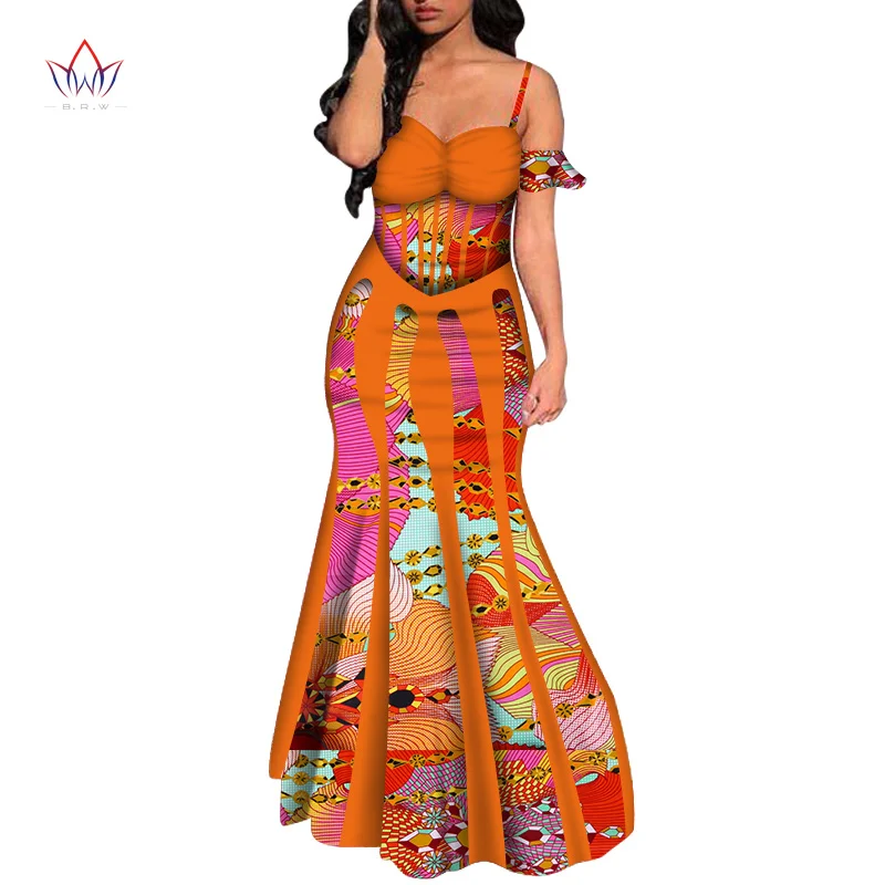 Sexy Sleeveless Strap Dresses for Women Party Wedding Casual Date Dashiki African Women Dresses African Dresses for Women WY5693
