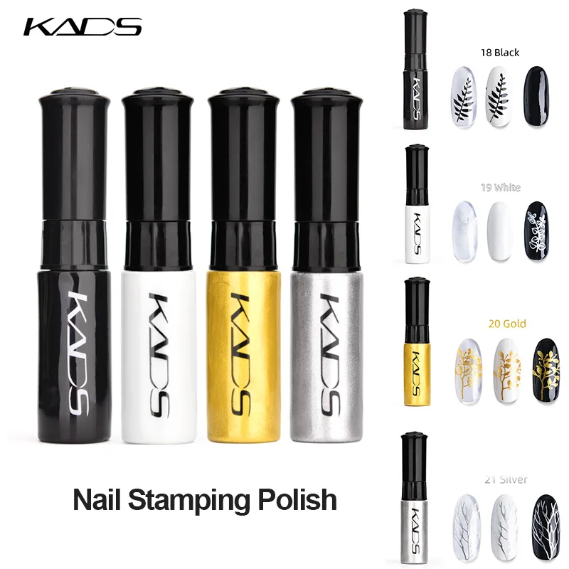 4pcs/set Nail Polish Set Stamp Polish Nail Polish Stamping Polish Kit