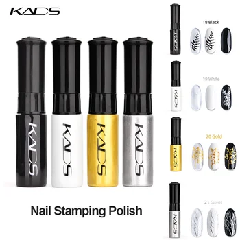 

4pcs/set nail polish Set Stamp Polish Nail Polish Stamping Polish Kit Nail Art Gold Silver Black Nail Printing Lacquer Varnish