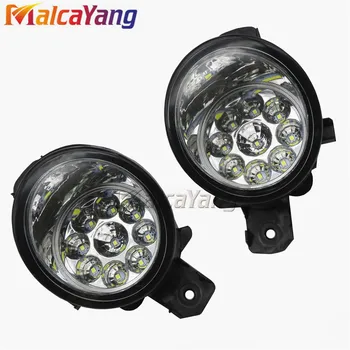 

2x (Right + Left) Fog Lamp Assembly LED & Halogen Fog Light For Nissan March Micra K12 K13 2002-2016 DRL Daytime Running Light