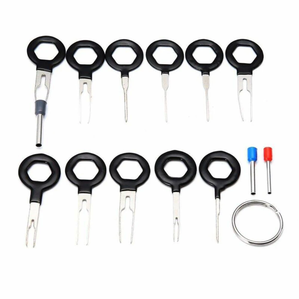 

11PCS Car Wire Plug Terminal Remove Tools Crimp Connector Extractor Puller Terminals Release Pin Stylus Repair Tool