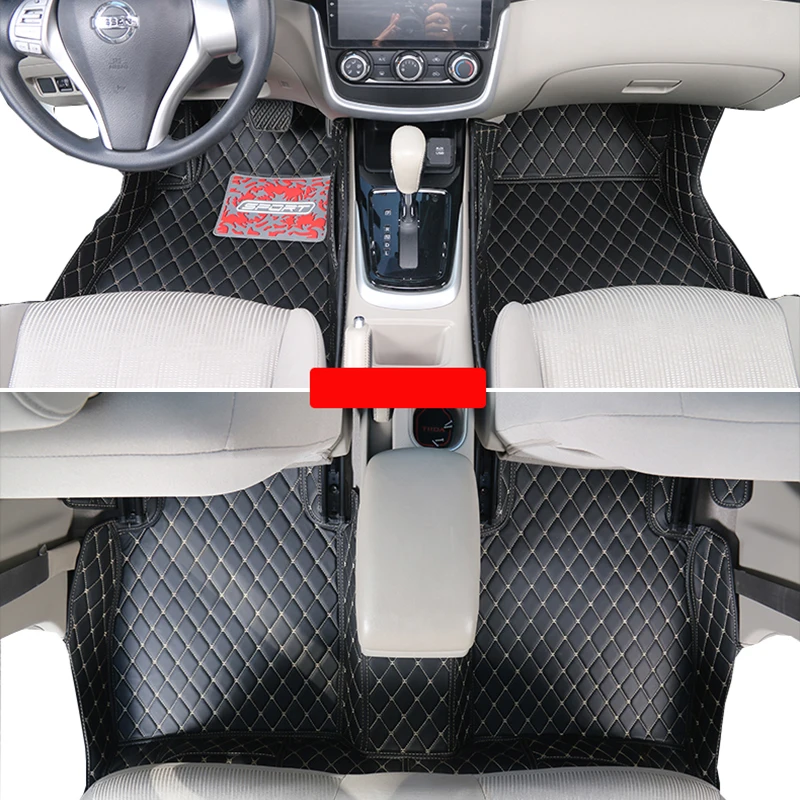 Lsrtw2017 кожаный автомобильный коврик для nissan tiida 2004 2020 2007 2008 2019 2018 2017 2016 c11 c12 c13 2015 2014