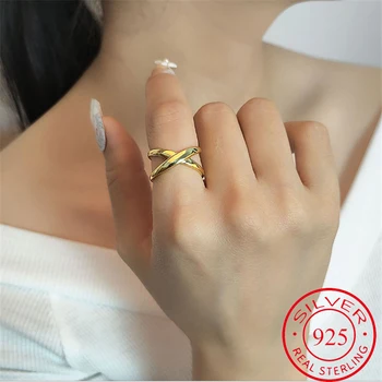 

Big Wide S Ring Simple Temperament Women Rings Cross Golden Marry Bridesmaid Girl Friend Best Gift Boutique