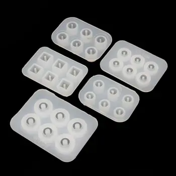 

5Pc Handmade Bead Resin Silicone Mold Fit For Add-a-Bead Bracelet Jewelry Making