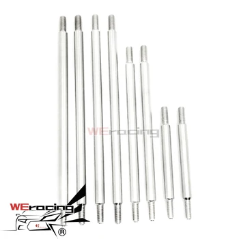 

8PCS Titanium Alloy TRX4 Chassis Pull Rod Anti-rust Rod without Ball Joint for RC Car TRX-4 324 Wheelbase Defender Tactical S201