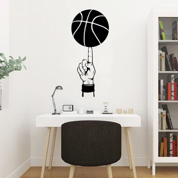 

Drop Shipping Basketball Wall Art Decal Decoration Fashion Sticker for Living Room Company School Office Decor Nordic Style