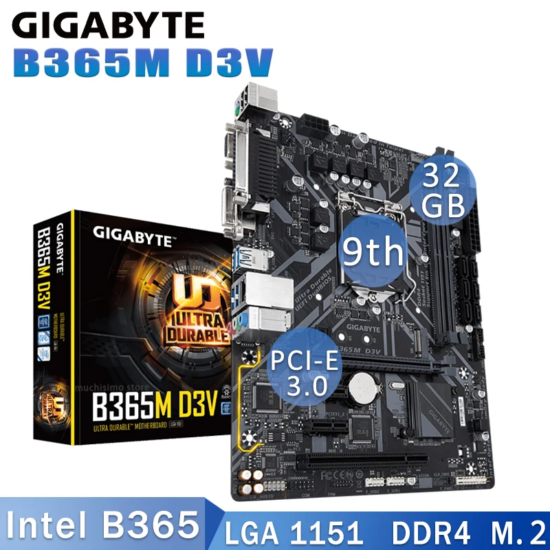 Gigabyte ultra durable motherboard i7 permusli