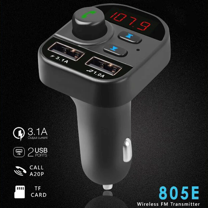 MP3 плеер автомобильное зарядное устройство Bluetooth 5 0 беспроводной fm передатчик