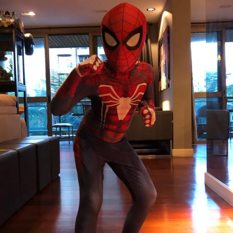 Костюм на Хэллоуин для детей Человек паук ps4 insomniac игровой костюм косплея