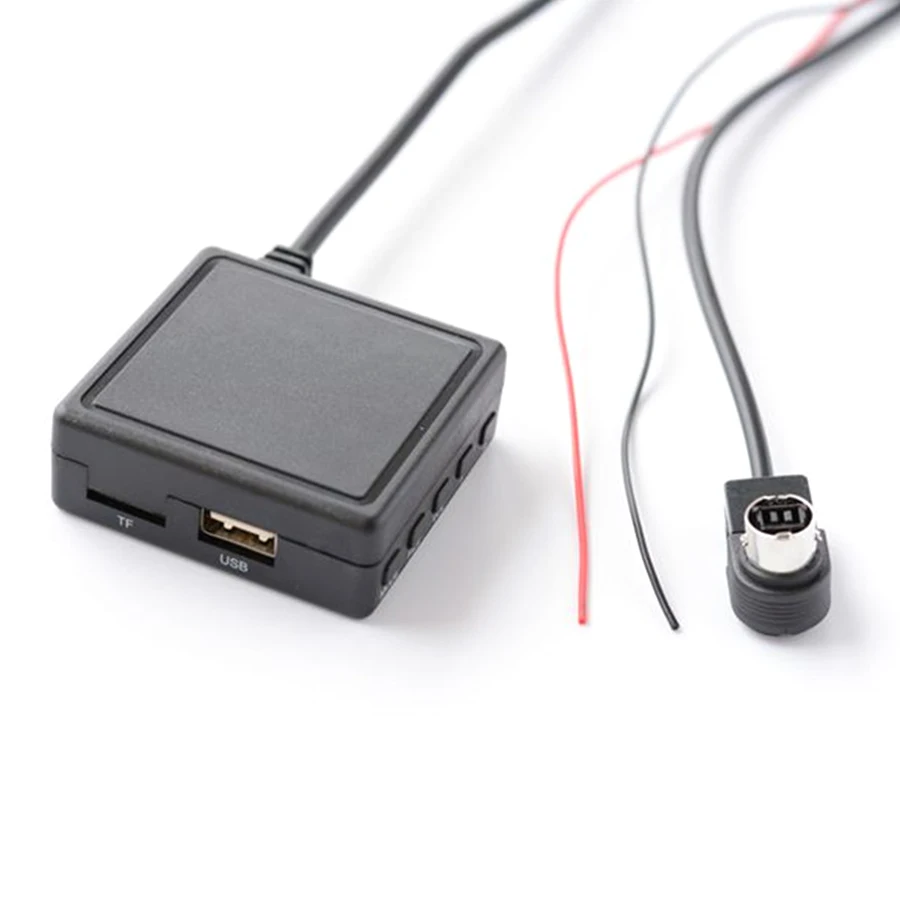 Автомобильный Bluetooth AUX музыкальный адаптер беспроводной аудио кабель микрофон