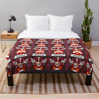 

Aberdeen Crest On Aberdeen Tartan Throw Blanket Soft Sherpa Blanket Bed Sheet Single Knee Blanket Office Nap Blanket
