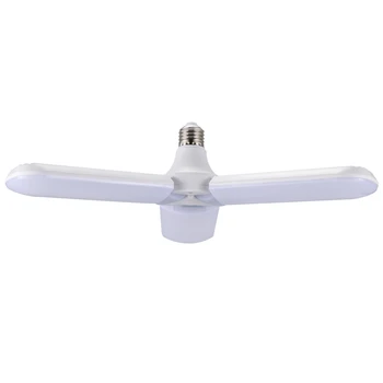 

Promotion! SMD2835 Waterproof Super Bright 45W LED Bulb Garage Lights Foldable Fan Blade Ceiling Home Lamp Angle Adjustable E27