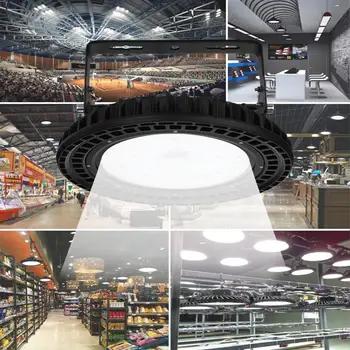 

100W UFO LED High Bay Lights 110V 220V Waterproof IP65 Commercial Lighting Industrial Warehouse Led High Bay Lamp