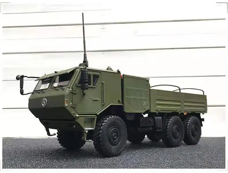 Коллекционная модель из сплава 1:24 Масштаб Китай SXQC SX2220 внедорожный военный тактический грузовик транспортные средства литье под давлением игрушка модель украшения - Цвет: Армейский зеленый