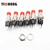 6pcs Small round button PBS-110/NO PBS-111/NC 2 foot self-resetting No lock switch Button switch 7MM miniature Color mixing ► Photo 2/5