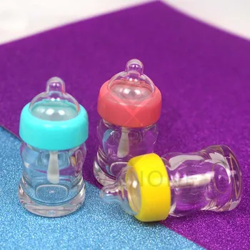 

Wholesale 5 /7 ml Clear Empty Lip Gloss Tube Baby Bottle Shape Containers Mini Lipstick Bottle Refillable DIY Cosmetic Container