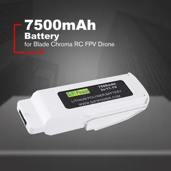 

Lightweight Compact 11.1V 7500mAh LiPo Battery Rechargable Lipolymer Battery for Blade Chroma Drone RC FPV Drone