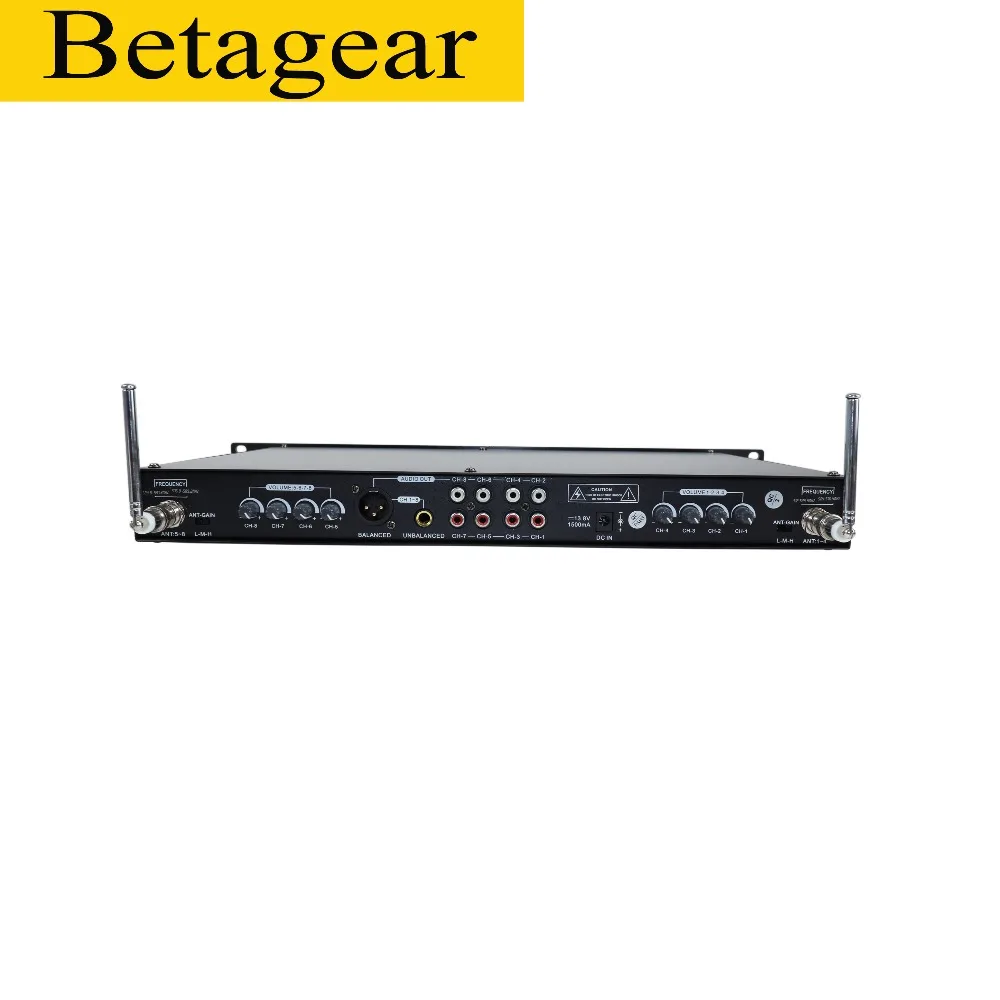 Betagear 8*32 канал частоты uhf беспроводной микрофон для профессионального аудио Беспроводная система производительность dj аудио 8 uhf приемник микрофон