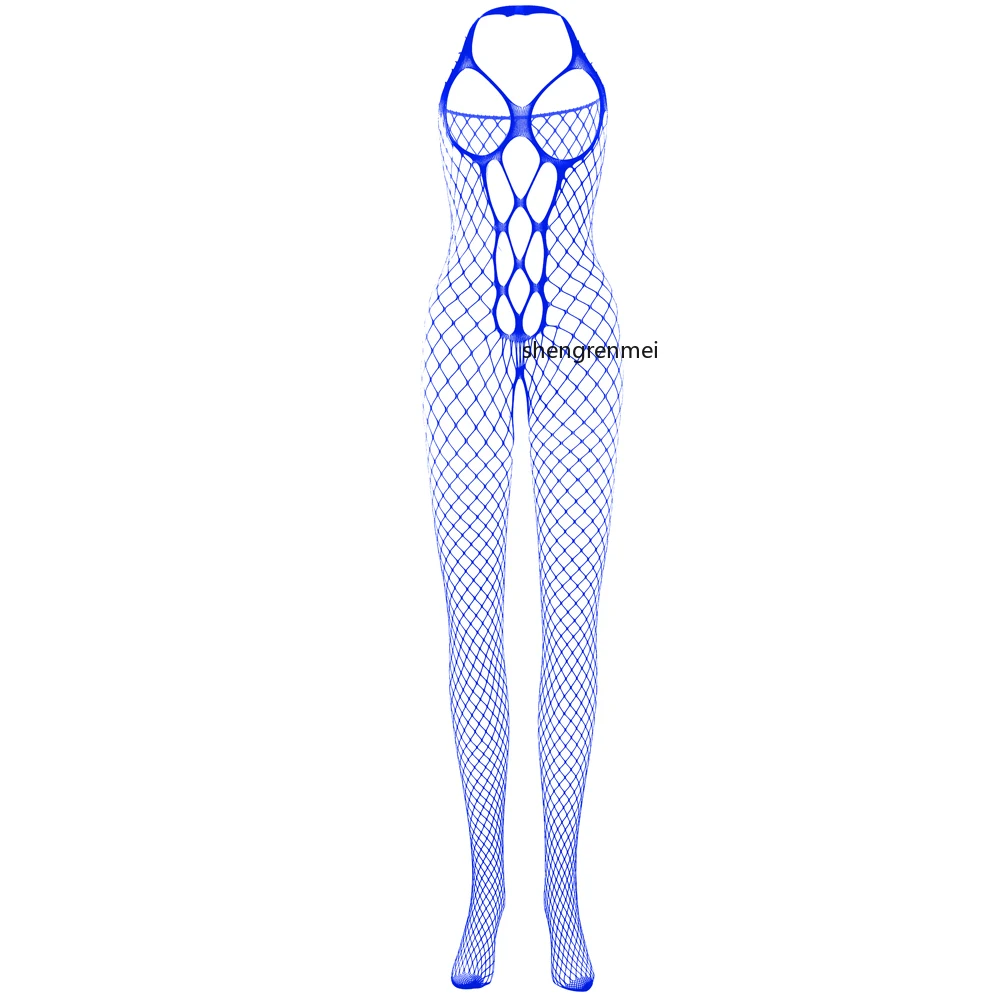 Mens Crotchless Bodysuit For Male Underwear Gay Sexy Lingerie Adult Nightwear Hot Exotic Sex Jumpsuit Net Clothing