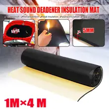 1x4 м 1 рулон 5 мм самоклеющиеся автомобильные звукоизоляционные хлопковые теплоизоляционные подушечки из пеноматериала автомобильные аксессуары для интерьера