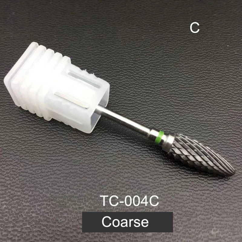 TC-004C RIKONKA 1 шт. керамические сверла для ногтей фрезы для Электрический маникюр ногтей дрель маникюрный станок аксессуары пилки для ногтей инструмент - Цвет: TC-004C