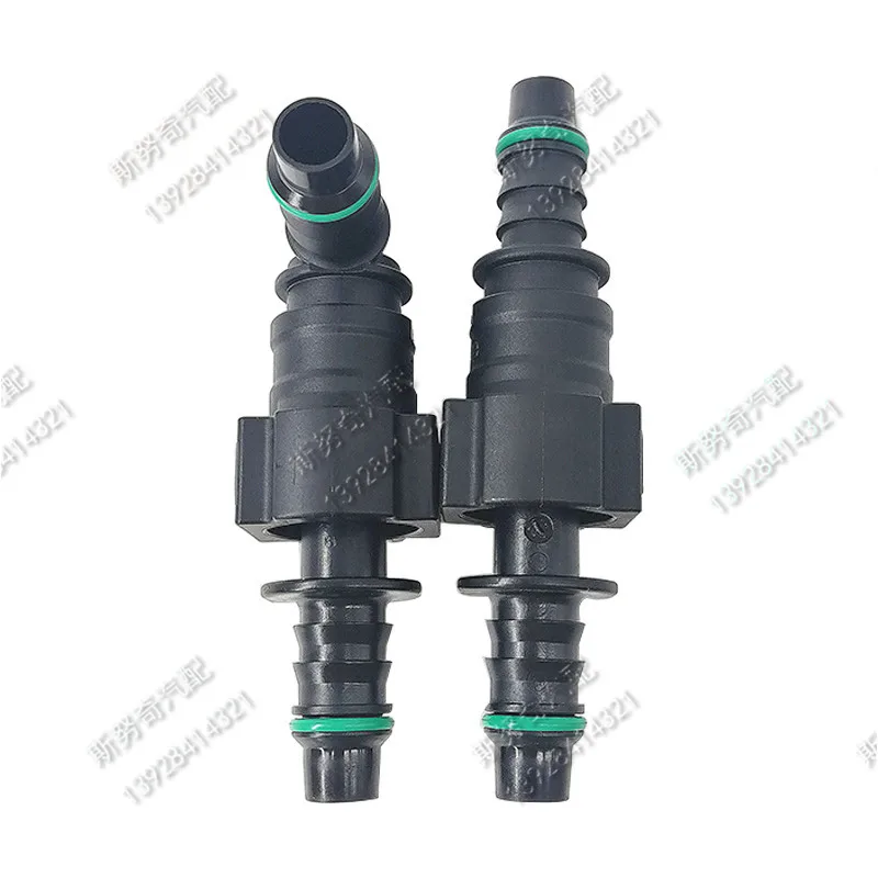 9.49mm-ID8 SAE 3/8 Fuel pipe fittings auto Fuel line quick connector plastic gasoline female male connector 10SET a lot