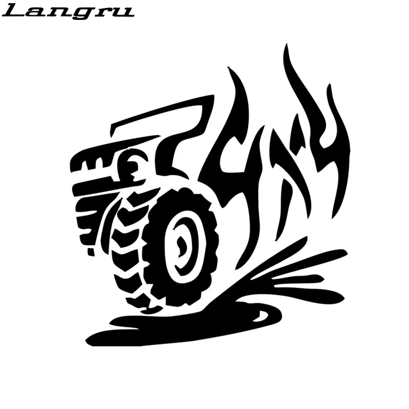 Langru 16 2*15 см Виниловая наклейка для автомобиля 4x4 внедорожник Jeep Auto наклейки на