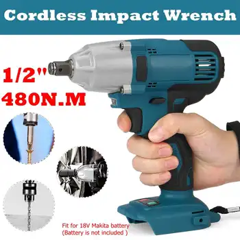 

18V Impact Wrench Brushless Cordless Electric Wrench Power Tool 480N.m Torque Rechargeable For Makita Battery DTW285Z