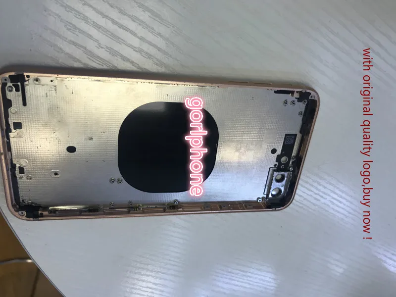 Оригинальное качество розовое золото для iphone 8, 8 Plus задняя крышка батарейного отсека задняя Стеклянная Дверь Корпус чехол Ремонт запасная часть телефона