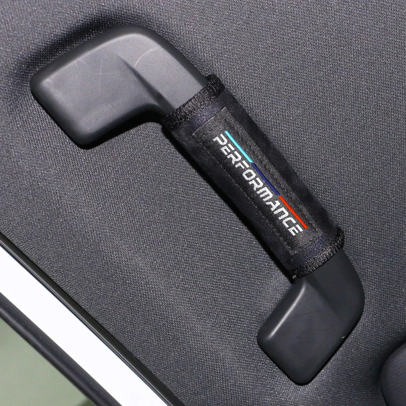 Porta interior do carro alça capa macia de pelúcia braço lidar com protetor capa acessórios para bmw desempenho e34 e36 e39 e53 e60 e90