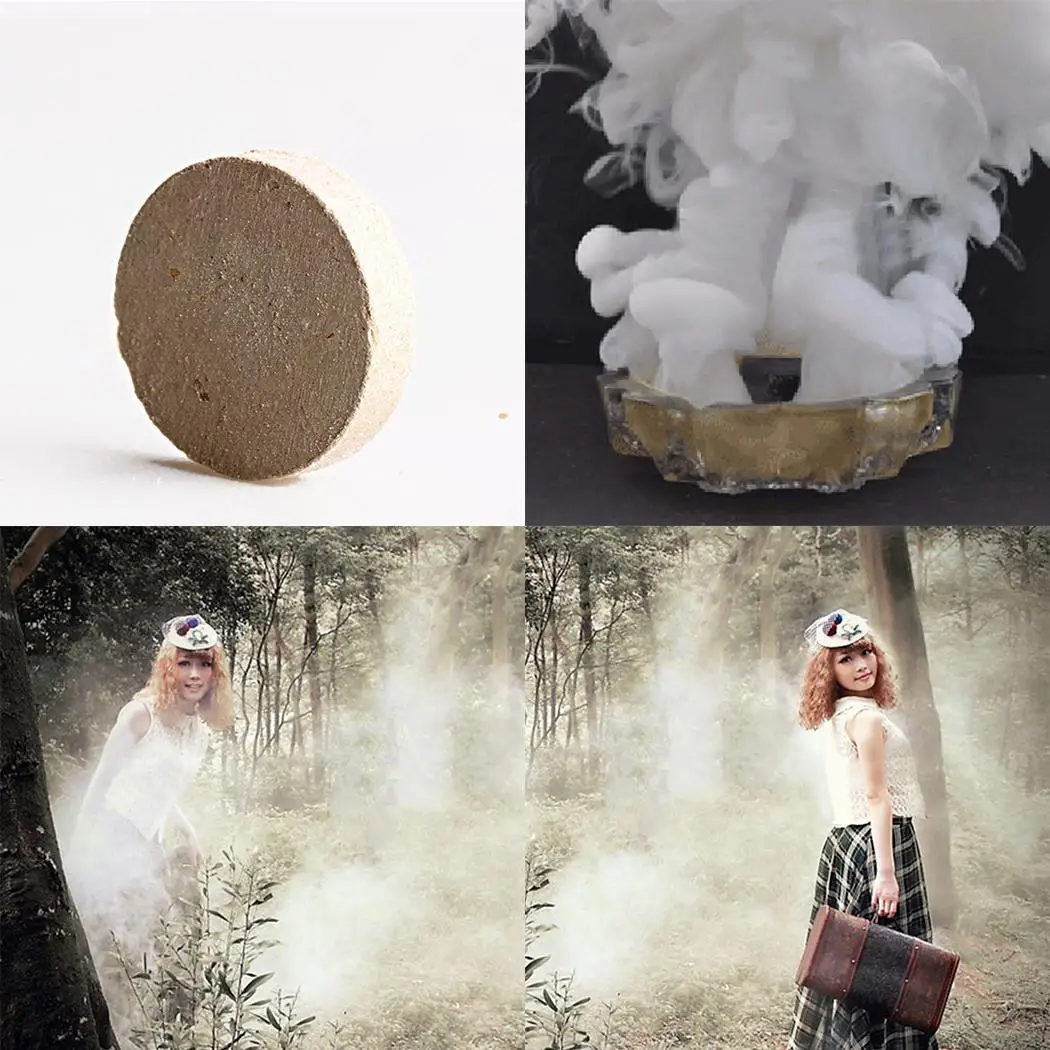 

10pcs Photography Props Smoke Cake for Advertising Round Modern Studio Film 10PCS/Set Drama Exhibition