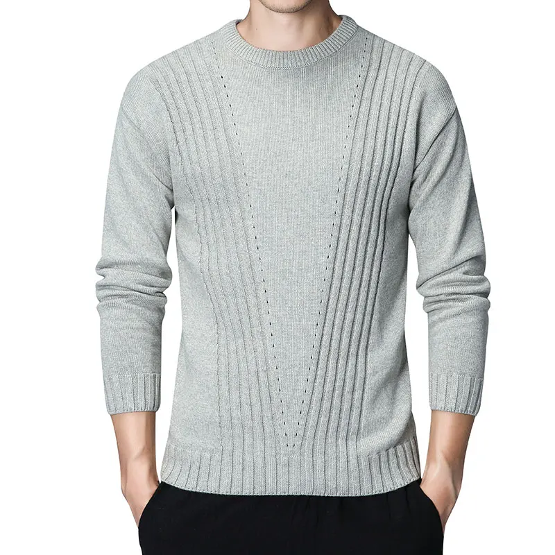 

O-Neck Pull Homme Khaki Warm Pullover Sweaters Men Cotton Knitted Cashmere Coats Long Sleeve Mens Sweaters Dress Casual Clothes