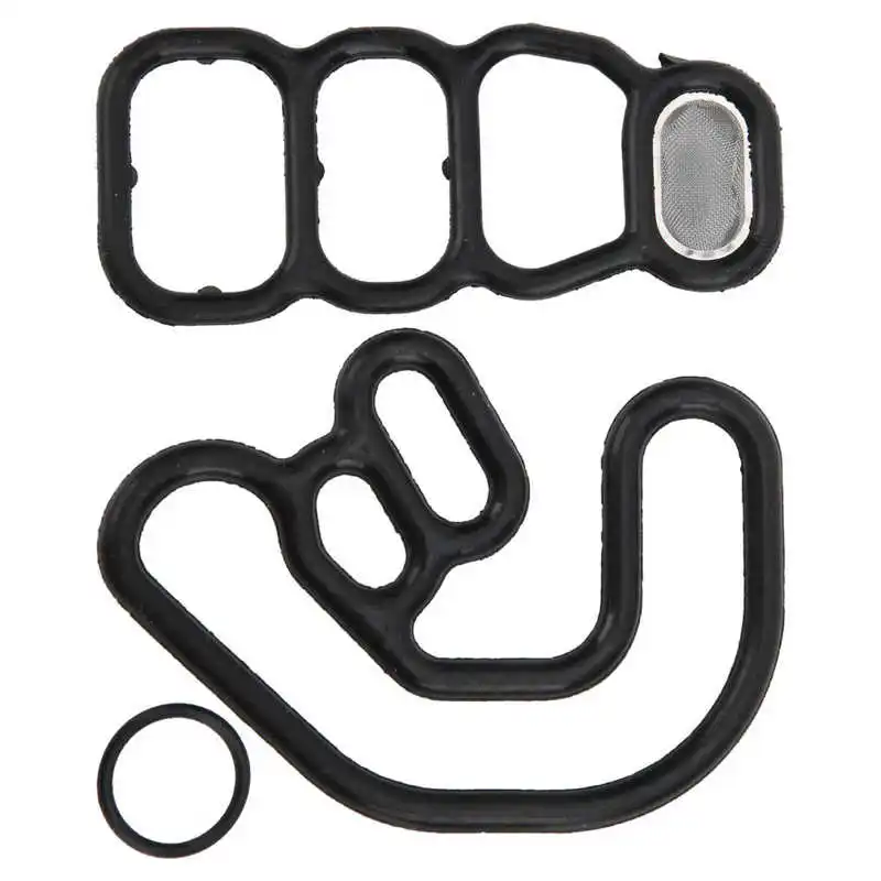 Solenoid Gasket Kit 3pcs VTEC Solenoid Gasket Spool Valve Filter Fit for / V6 Solenoid Gasket Kit Spool Valve Filter
