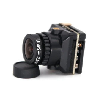 

Upgraded HD 1500TVL CCD 2.1Mm Wide Angle OSD FPV Camera PAL/NTSC Switchable for RC Quadcopter Model Racing Drone-Black