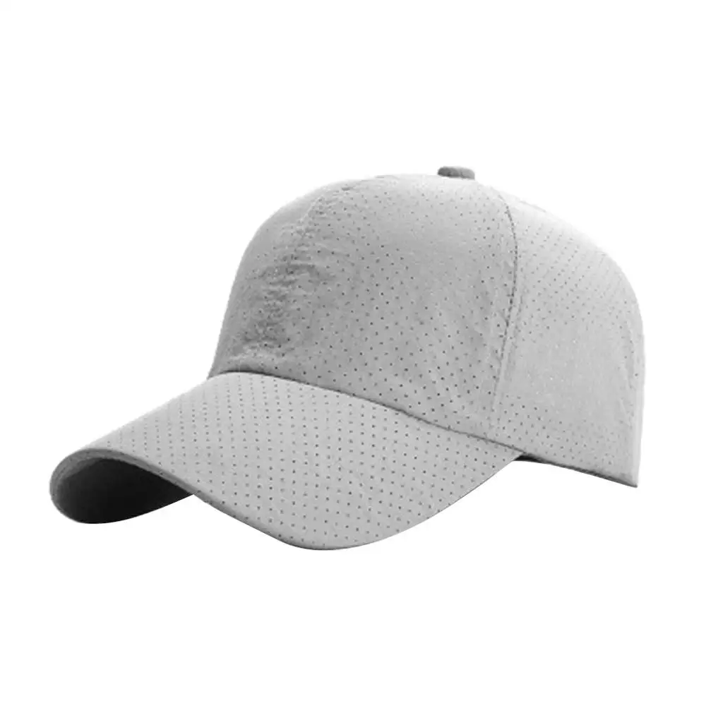 E Hot Sales Solid Summer Baseball Tennis Cap Men Snapback Women Quick Dry Mesh Cap Breathable Sun Hat Bone Masculino Trucker Cap - Цвет: E