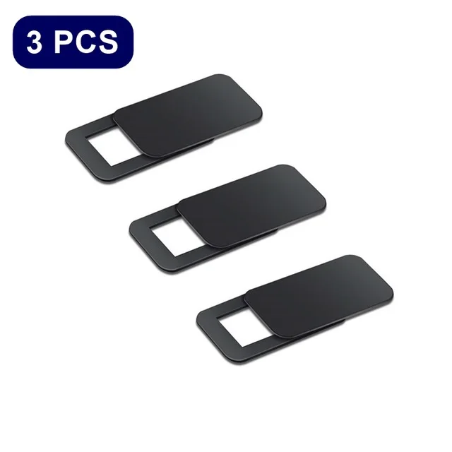 square black 3pcs Чехол для веб-камеры магнит затвора слайдер Универсальный антишпионский чехол для камеры для веб-ноутбука iPad ПК Macbook планшет линзы стикер конфиденциально - Цвет: square black 3pcs
