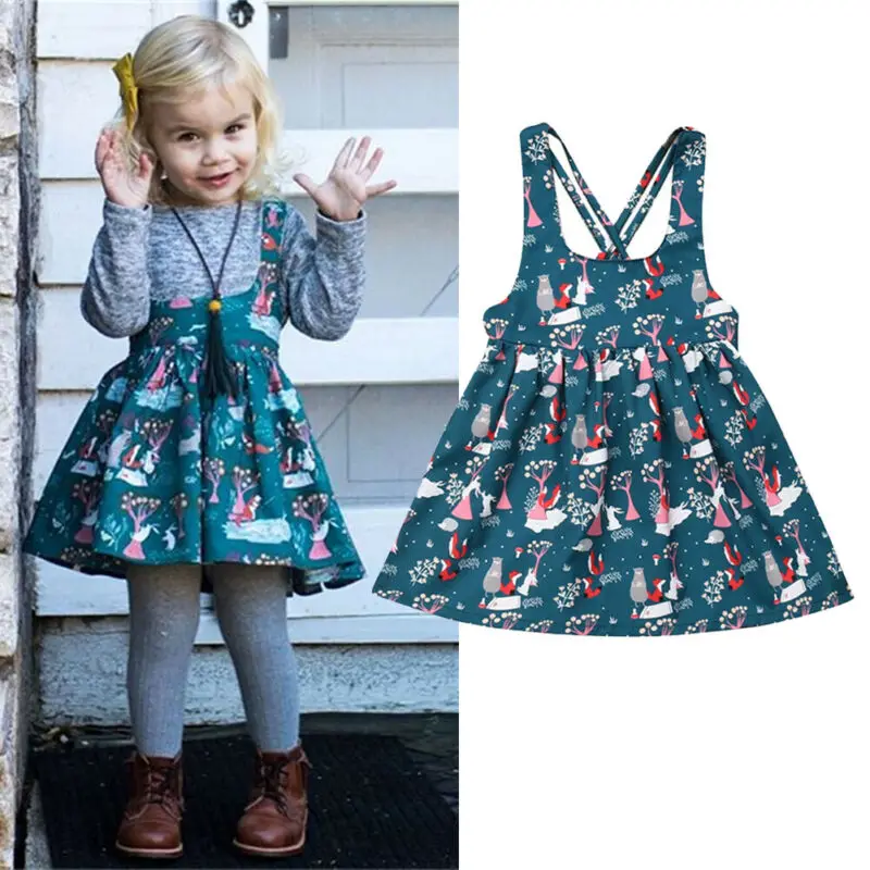 

Child dress 2020 Baby Girls Cartoon Spaghetti Strap Tutu Mesh Summer One Piece Suits Party dress