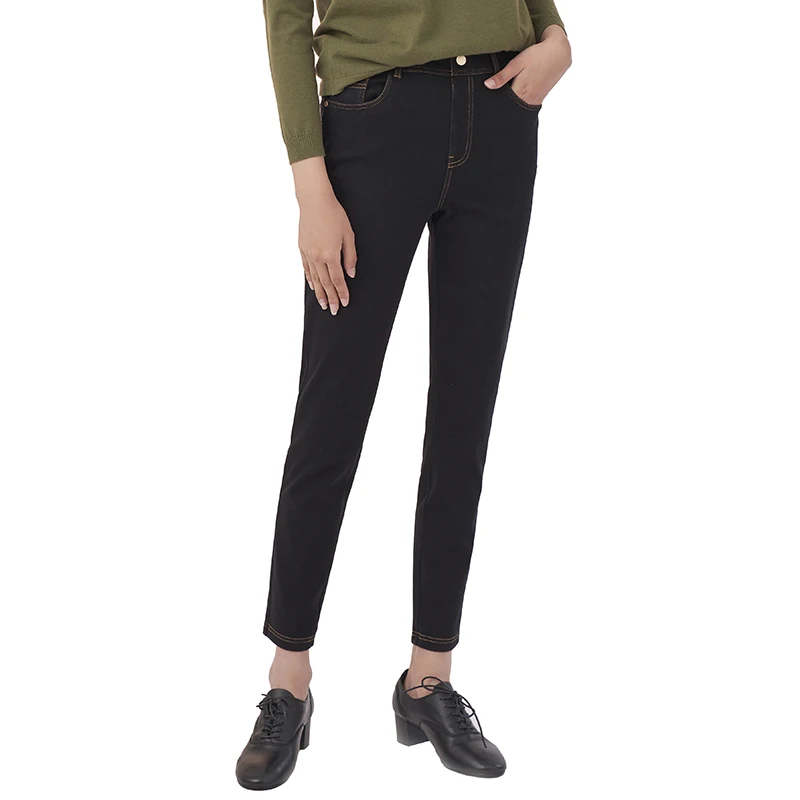 

Pencil Pants Womens Casual Warm Autumn Jeans Spring Vintage Washed Denim Cowboy Trousers